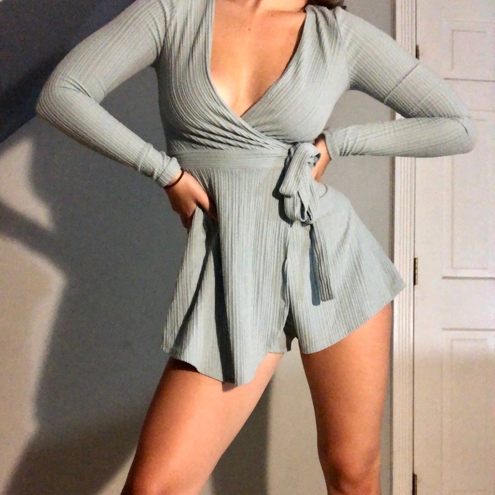 Urban Outfitters Baby Blue Romper